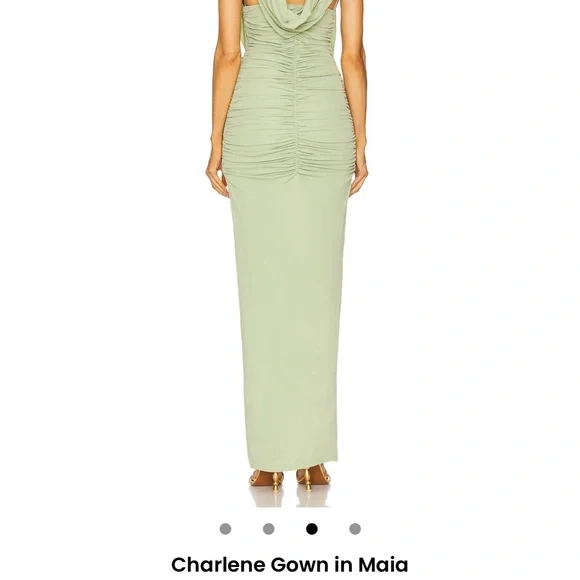 Charlene Gown in Maia - Green - Picture 3 of 8